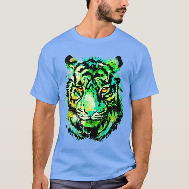 Cabeza de tigre | Cara de tigre | Camiseta de tigr (Anverso)