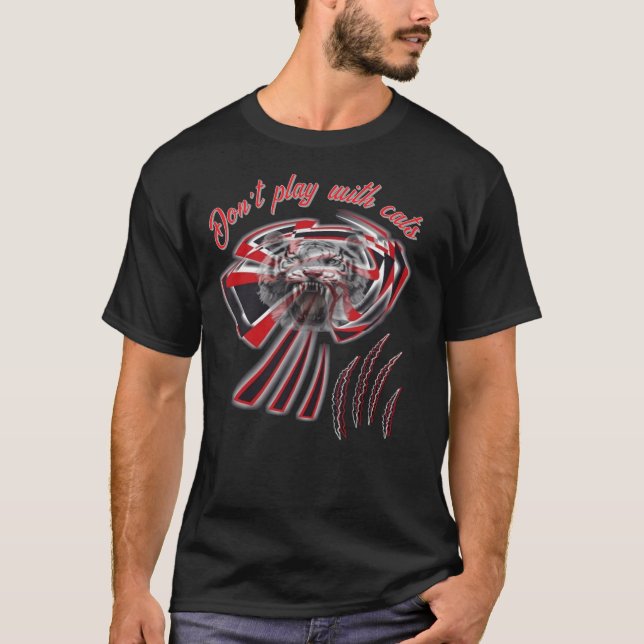Cabeza de tigre de opacidad de camiseta básica par (Anverso)