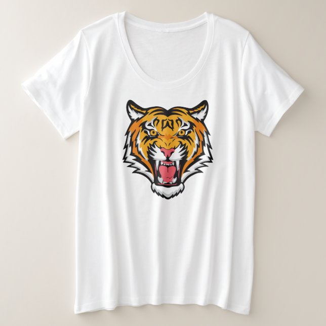 Cabeza de tigre ruidosa-25818 (Anverso del diseño)