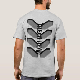 "CABEZA DE TREAD" en camiseta gris