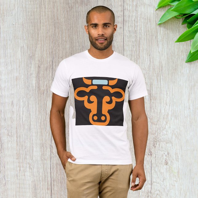 Cabeza de vaca naranja camiseta (Subido por el creador)
