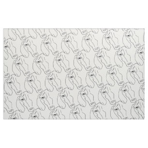 Cabeza del Dachshund, tela del dibujo del arte
