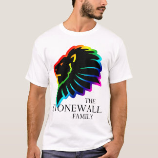 Cabeza del león con la camiseta del texto