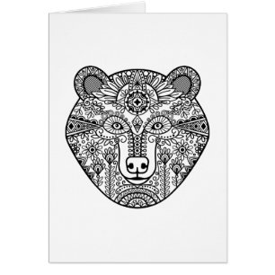 Cabeza del oso del estilo