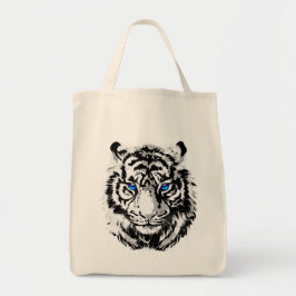 Cabeza del tigre blanco - Bolsa de la boca del tig