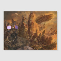 Cabeza en la tarjeta magnética de las nubes