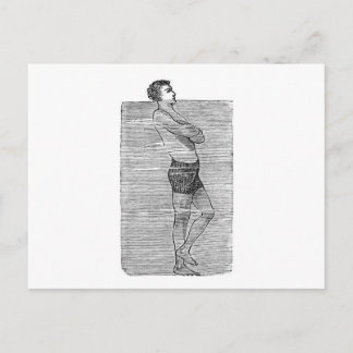 Cabeza encima de la postal de agua