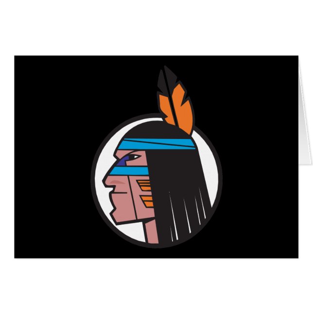 Cabeza india del guerrero (Anverso (Horizontal))