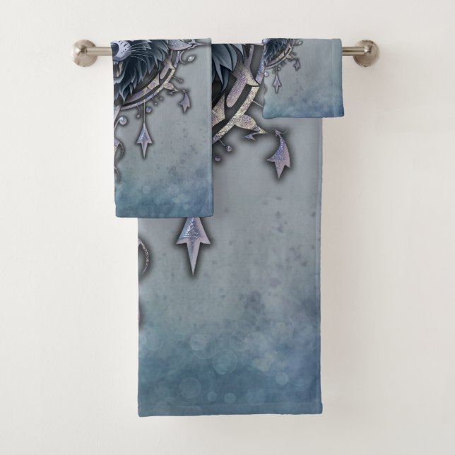 Cabeza mística de lobo. (In situ)