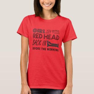 Cabeza roja - Aint Goin abajo - camisa de Garth