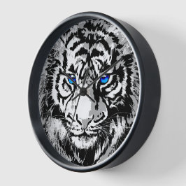 Cabeza Siberiana de Tigre Blanco - Reloj de ojos a