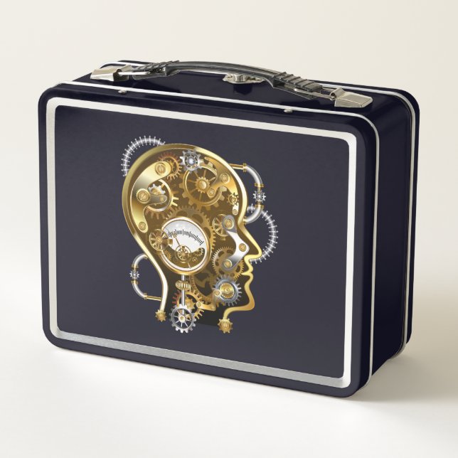 Cabeza steampunk con manómetro (Reverso)