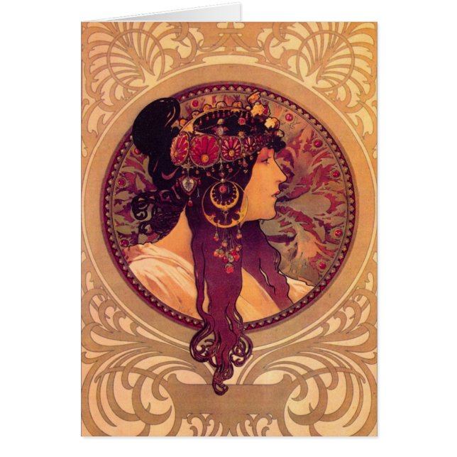 Cabezas bizantinas: Brunette Alfons Mucha (Frente)