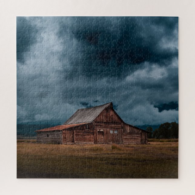 CABIN STORMY SKY JIGSAW PUZZLE (Vertical)