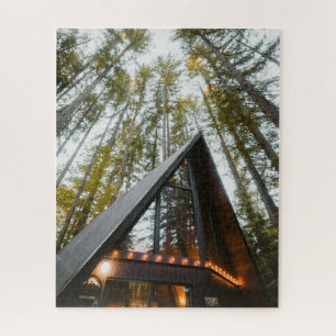 CABINA A-FRAME EN MADERA JIGSAW PUZZLE