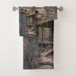 Cabina de piedra de familia rusa