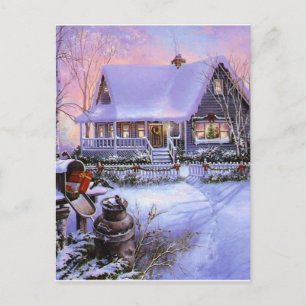 Cabina del navidad del país del vintage