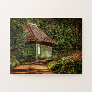CABINA EN EL PUZZLE JIGSAW DE MADERA