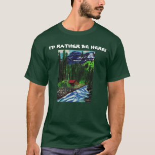 CABINA EN la camiseta de MADERAS