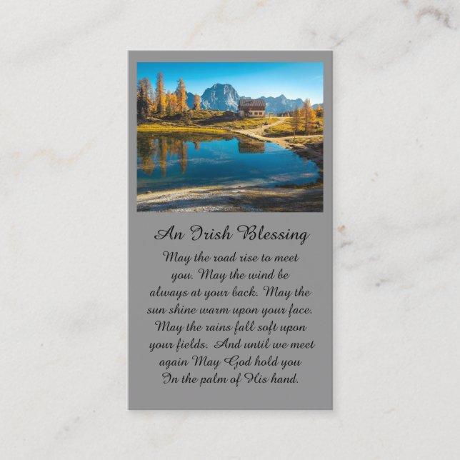 Cabina en la tarjeta de simpatía del lago (Anverso)