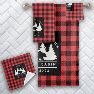 Cabina personalizada de bosque de osos de búfalo