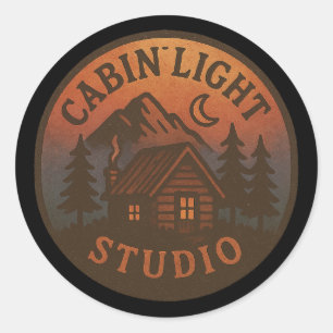 CabinLight Studio Pegatina Redonda