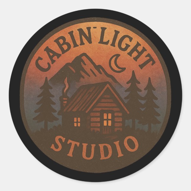 CabinLight Studio Pegatina Redonda (Anverso)
