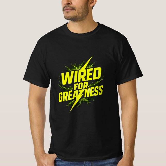 Cableado para camiseta grande - Electricista audaz (Anverso)