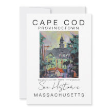 CABO COD MASSACHUSETTS ANUNCIO DE VIAJE ESCÉNICO