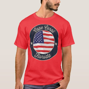 Cabo Coral - Camiseta de recuerdo patriótica de Fl