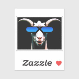 Cabra con Pegatina de gafas de sol