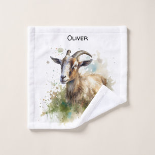 Cabra de granja acuarela, personalizado