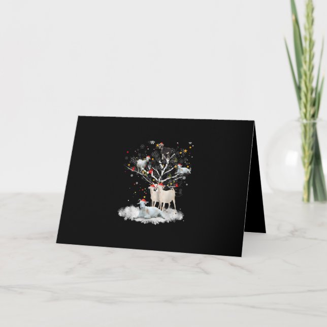Cabra de Navidad en árbol Regalo divertido para am (Anverso)