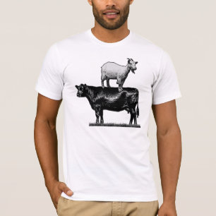 Cabra en la camiseta de la vaca