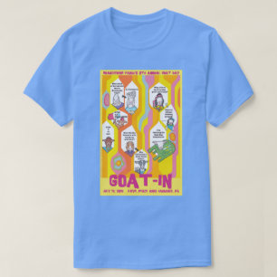 Cabra-En la camiseta del azul de Carolina