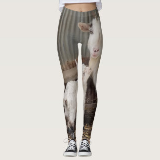 Cabra Mamá y Niña Leggings