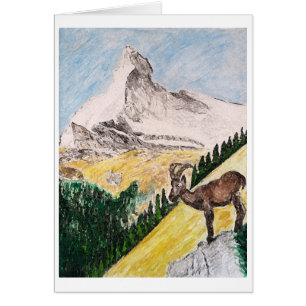 Cabra montés Overviewing Cervino