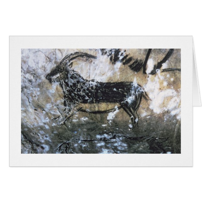 Cabra o Chamois, pintura rocosa en la habitación n (Anverso (Horizontal))