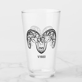 Cabra/oveja tribal negra y blanca