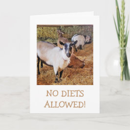 Cabra quiere tarjeta de cumpleaños para pasteles