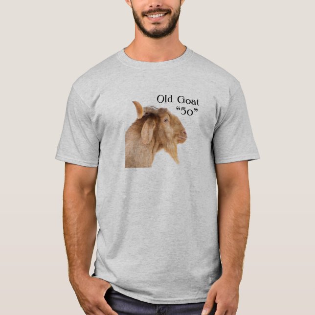 Cabra vieja "50" 50 cumpleaños 50 años camiseta (Anverso)