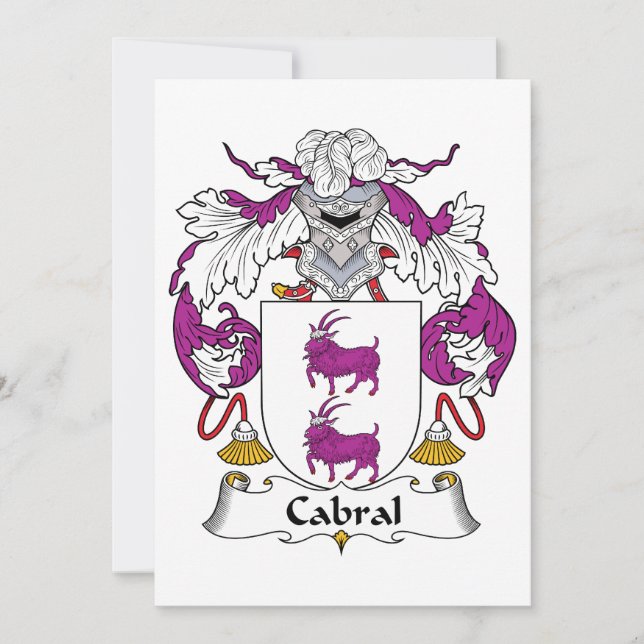 Cabral Family Crest (Anverso)