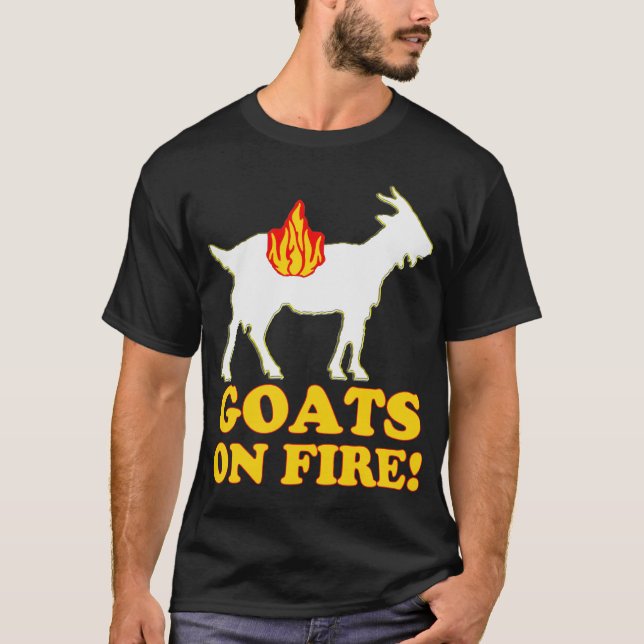 ¡CABRAS EN EL FUEGO! Camiseta (Anverso)