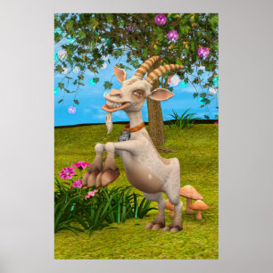 Cabrito de dibujos animados divertidos arte de jar