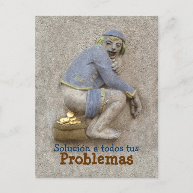 Caca de Oro ~ Tarjeta Postal / Invitación (Anverso)