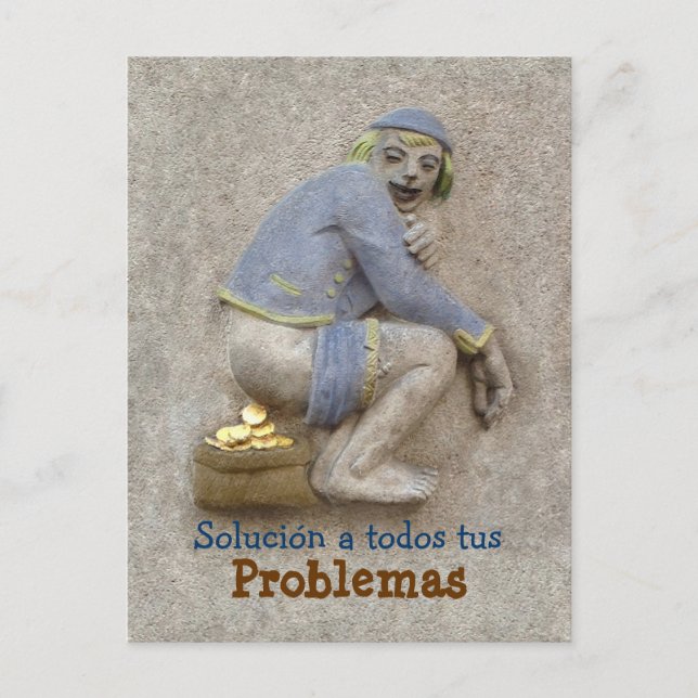 Caca de Oro ~ Tarjeta Postal / Invitación (Anverso)