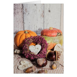 Cacahuete de otoño rústico estacional y vida de ca