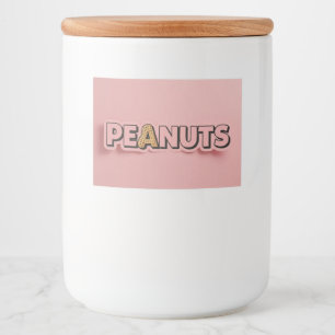 Cacahuete, Pegatina del contenedor de comida, por