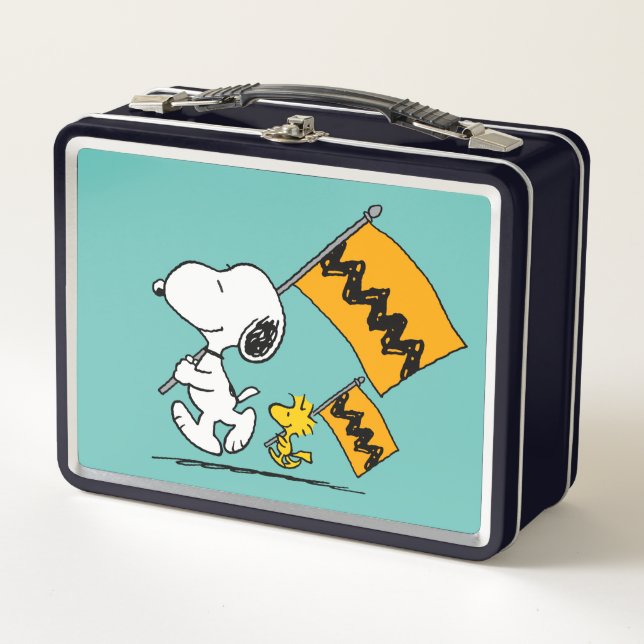 Cacahuetes | Banderas Snoopy & Woodstock (Anverso)