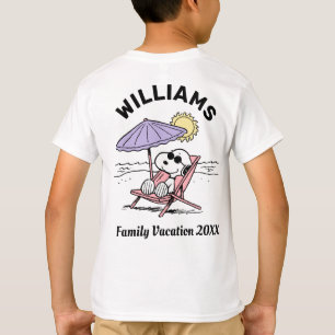 Cacahuetes Camiseta Snoopy Beach Vacation
